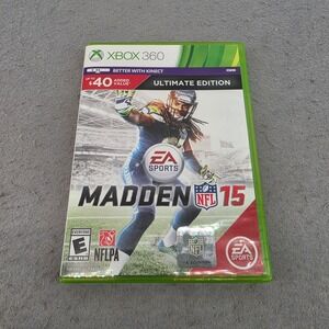 EA Sports Madden NFL 15 Ultimate Edition Xbox 360 Microsoft 2014 Football Game